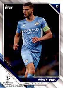 2021-22 Topps UEFA Champions League #69 Ruben Dias NM-MT Manchester City FC 