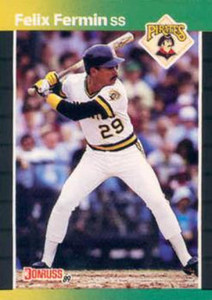 1989 Donruss #565 Felix Fermin DP NM-MT Pittsburgh Pirates 