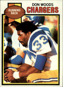1979 Topps #187 Don Woods VG San Diego Chargers 