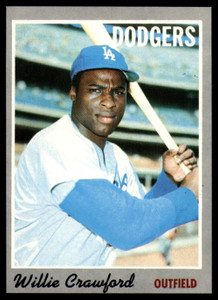 1970 Topps #34 Willie Crawford VG Los Angeles Dodgers 