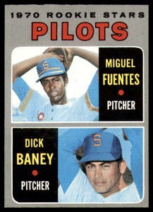 1970 Topps #88 Miguel Fuentes/Dick Baney VG RC Rookie Seattle Pilots 