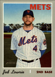 2019 Topps Heritage High Number #557 Jed Lowrie NM-MT New York Mets 