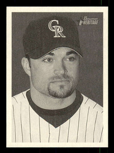 2001 Bowman Heritage #98 Mike Hampton NM-MT  Colorado Rockies 