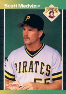 1989 Donruss #597 Scott Medvin NM-MT RC Rookie Pittsburgh Pirates 