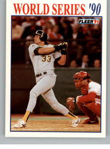 1991 Fleer World Series #6 Dave Stewart NM-MT  Oakland Athletics 