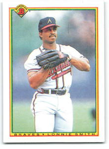 1990 Bowman #12 Lonnie Smith VG Atlanta Braves 