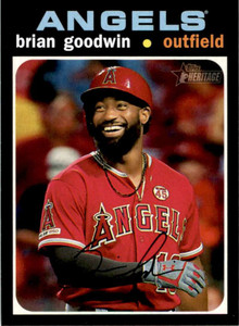 2020 Topps Heritage High Number #618 Brian Goodwin NM-MT  Los Angeles Angels 