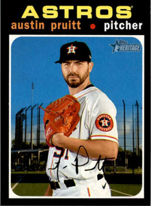 2020 Topps Heritage High Number #681 Austin Pruitt NM-MT  Houston Astros 