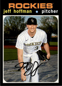 2020 Topps Heritage High Number #641 Jeff Hoffman NM-MT  Colorado Rockies 