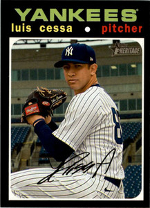 2020 Topps Heritage High Number #686 Luis Cessa NM-MT  New York Yankees 