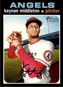 2020 Topps Heritage High Number #658 Keynan Middleton NM-MT  Los Angeles Angels 