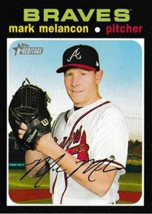 2020 Topps Heritage #380 Mark Melancon NM-MT Atlanta Braves 