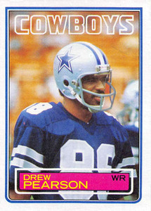 SOLD 171635 1983 Topps #51 Drew Pearson VG Dallas Cowboys 