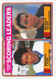 1983 Topps #205 Wendell Tyler/Marcus Allen 1982 Scoring Leaders VG Los Angeles Rams/Los Angeles Raiders 