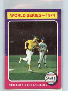 1975 Topps #465 World Series Game 5 VG Oakland Athletics/Los Angeles Dodgers 