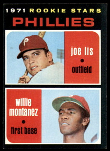 1971 Topps #138 Joe Lis/Willie Montanez Phillies Rookies VG RC Rookie Philadelphia Phillies 