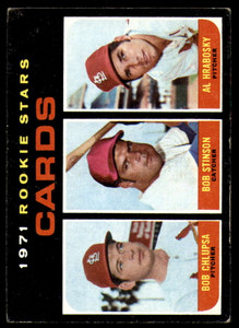 1971 Topps #594 Bob Chlupsa/Bob Stinson/Al Hrabosky VG RC Rookie St. Louis Cardinals 
