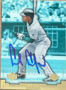 Carl Crawford Autographed 2003 Upper Deck Sweet Spot #118 