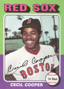 1975 Topps #489 Cecil Cooper VG Boston Red Sox 
