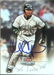 Carl Crawford Autographed 2005 Fleer Platinum #70