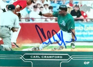 Carl Crawford Autographed 2005 Upper Deck #192 