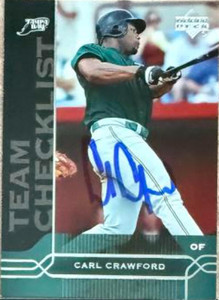 Carl Crawford Autographed 2005 Upper Deck #497 TC, CL