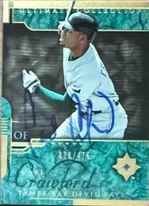Carl Crawford Autographed 2005 Upper Deck Ultimate Collection #17