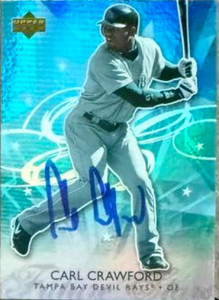 Carl Crawford Autographed 2006 Upper Deck Future Stars #67