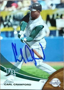 Carl Crawford Autographed 2006 Upper Deck Sweet Spot #30 