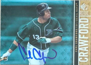 Carl Crawford Autographed 2007 SP Rookie Edition #91 