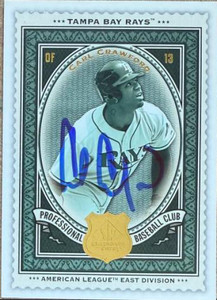 Carl Crawford Autographed 2009 SP Legendary Cuts #93 