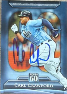 Carl Crawford Autographed 2011 Topps - Topps 60 #T60-16 