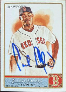 Carl Crawford Autographed 2011 Topps Allen & Ginter #50 