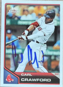 Carl Crawford Autographed 2011 Topps Lineage #79 