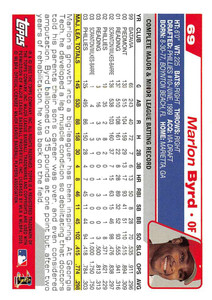 2004 Topps #69 Marlon Byrd NM-MT Philadelphia Phillies 