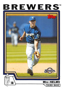 2004 Topps #147 Wes Helms NM-MT Milwaukee Brewers 