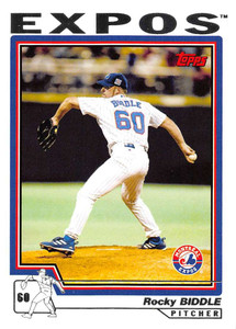 2004 Topps #178 Rocky Biddle NM-MT Montreal Expos 