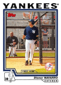 2004 Topps #305 Dioner Navarro FY NM-MT RC Rookie New York Yankees 