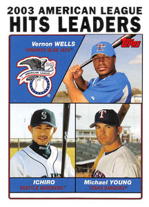 2004 Topps #338 Vernon Wells/Ichiro Suzuki/Michael Young LL NM-MT Toronto Blue Jays/Seattle Mariners/Texas Rangers 