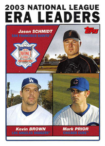 2004 Topps #347 Jason Schmidt/Kevin Brown/Mark Prior LL NM-MT San Francisco Giants/Los Angeles Dodgers/Chicago Cubs 