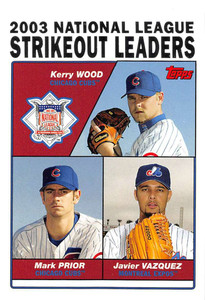2004 Topps #348 Kerry Wood/Mark Prior/Javier Vazquez LL NM-MT Chicago Cubs/Montreal Expos 