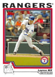 2004 Topps #498 Laynce Nix NM-MT Texas Rangers 