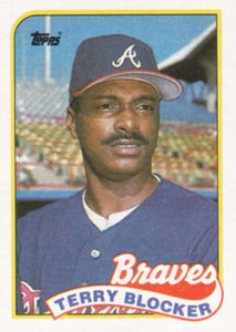 1989 Topps #76 Terry Blocker NM-MT Atlanta Braves 