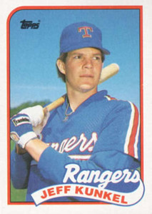 1989 Topps #92 Jeff Kunkel NM-MT Texas Rangers 