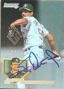 Steve Ontiveros Autographed 1995 Donruss #177 Oakland Athletics Card