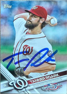 Tanner Roark Autographed 2017 Topps Opening Day #177