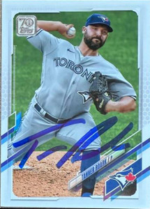 Tanner Roark Autographed 2021 Topps #522 