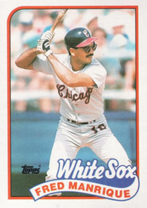 1989 Topps #108 Fred Manrique NM-MT Chicago White Sox 