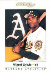 2001 Donruss Studio #77 Miguel Tejada NM-MT  Oakland Athletics 