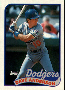 1989 Topps #117 Dave Anderson NM-MT Los Angeles Dodgers 
